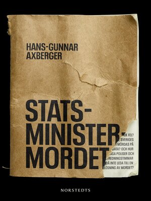 cover image of Statsministermordet